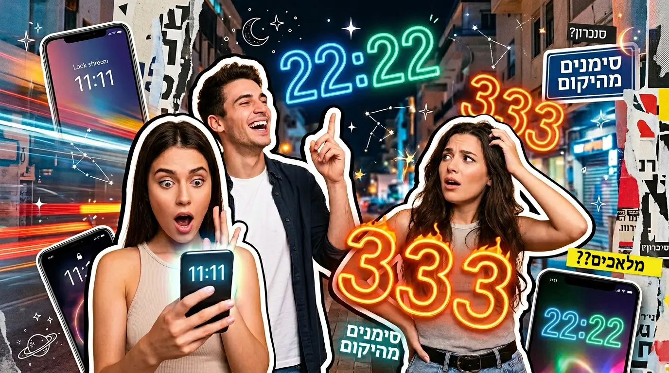 למה אתם רואים 11:11, 22:22 ו-333, ומה זה באמת אומר?