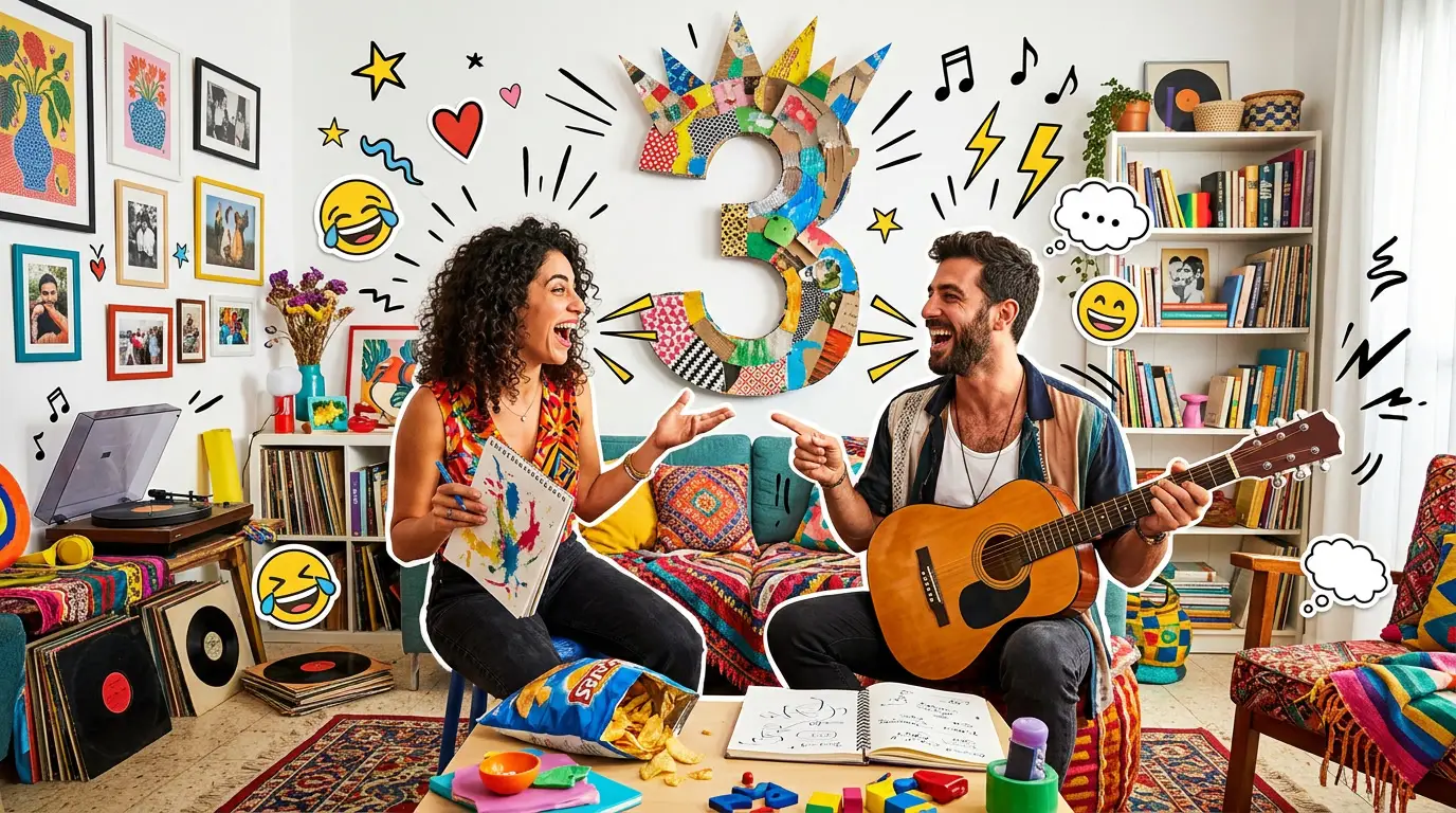 מספר 3, בית של כריזמה, יצירתיות ו"תקפוץ אליי"