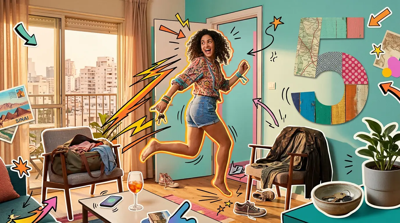 מספר 5, בית של חופש, תנועה ו"לא, אני לא נשאר בבית הערב"