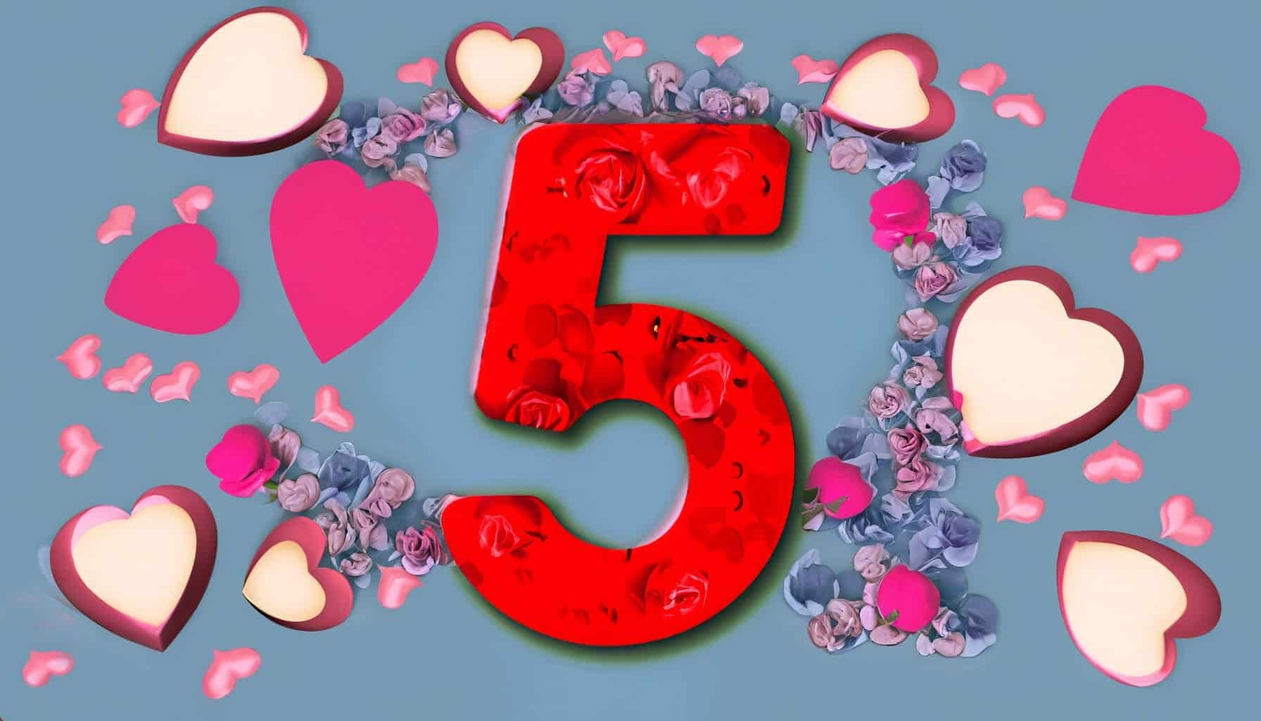 מספר 5 באהבה - נומרולוגיה - לאב און - המגזין למיסטיקה רומנטית